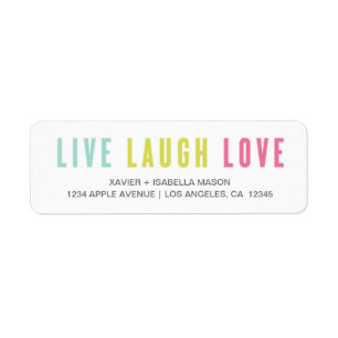 Live Laugh Love Etiket