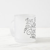 Live Laugh Love Expression Gift Mok (Voorkant links)