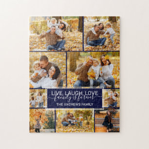Live Laugh Love Family Forever Foto Collage Legpuzzel