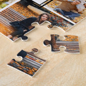 Live Laugh Love Family Forever Foto Collage Legpuzzel (Zijkant)