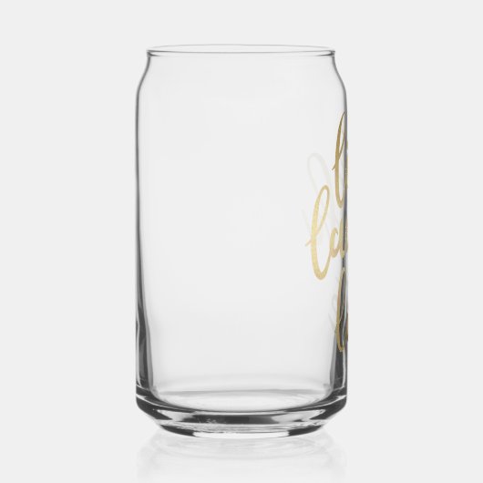 Live Laugh Love Faux Gold Lettering Blikvorm Glas (Rechts)