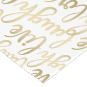 Live Laugh Love Faux Gold Lettering White Korte Tafelloper (Hoek)