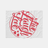 Live Laugh Love Fleece Deken (Voorkant (Horizontaal))