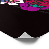 Live Laugh Love Flower and Heart Tattoo Poster (Hoek)