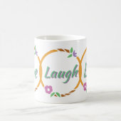 Live Laugh Love Flower Ring Koffiemok (Center)