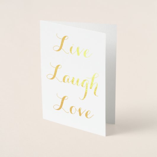 Live - Laugh - Love Folie Kaarten (Voorkant)
