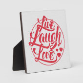 Live Laugh Love Fotoplaat (Voorkant)