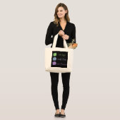 Live Laugh Love Grote Tote Bag (Voorkant (model))