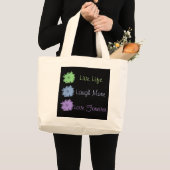 Live Laugh Love Grote Tote Bag (Voorkant (product))