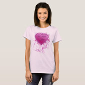 Live, Laugh, Love Grunge Floral Women's Shirt (Voorkant volledig)