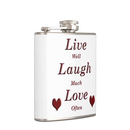 Live Laugh Love Heupfles (Rechts)