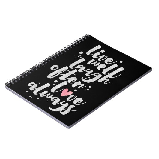 Live Laugh Love - Inspirerend Journal Notitieboek (Linkerzijde)