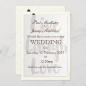 Live Laugh Love  inspirerend quote Kaart (Voorkant / Achterkant)