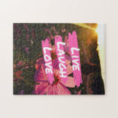 Live Laugh Love Jigzaag Legpuzzel (Horizontaal)