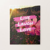 Live Laugh Love Jigzaag Legpuzzel (Verticaal)