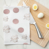 Live Laugh Love Kitchen Hand Towel Theedoek (Quarter Fold)