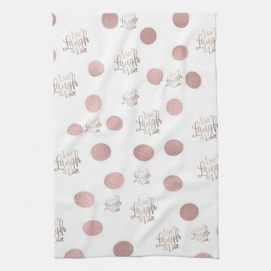 Live Laugh Love Kitchen Hand Towel Theedoek (Verticaal)
