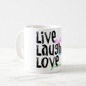 Live Laugh Love Koffiemok (Voorkant links)