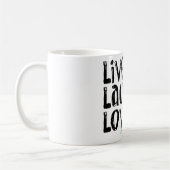 Live Laugh Love Koffiemok (Links)