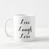 Live Laugh Love Koffiemok (Links)
