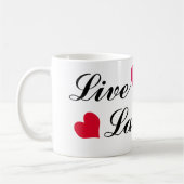 Live, Laugh, Love Koffiemok (Links)