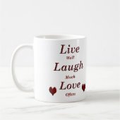 Live Laugh Love Koffiemok (Links)