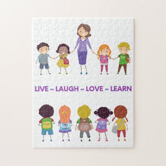 Live ~ Laugh ~ Love ~ Learn School Teacher   Legpuzzel (Verticaal)