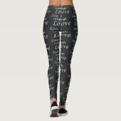 Live Laugh Love Leggings voor vrouwen (Achterkant)