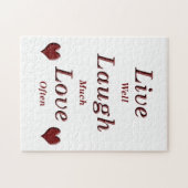 Live Laugh Love Legpuzzel (Horizontaal)