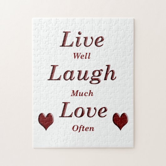 Live Laugh Love Legpuzzel (Verticaal)