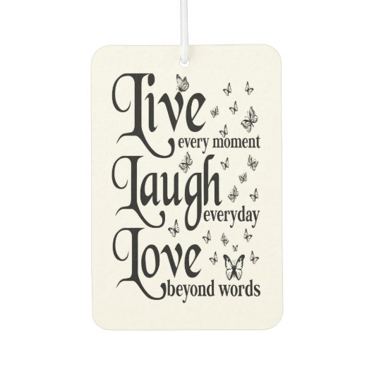 Live Laugh Love Luchtverfrisser (Voorkant)