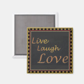 Live Laugh Love Magneet (Voorkant / Achterkant)