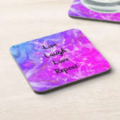Live Laugh Love Marmer Set van 6 Onderzetters (Linkerzijde)