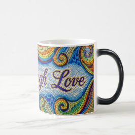 Live Laugh Love mozaïek kleur veranderende keramis Magische Mok