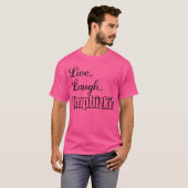 Live Laugh Love Music Rap Rock T-shirt (Voorkant volledig)