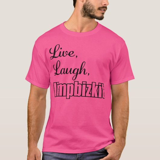 Live Laugh Love Music Rap Rock T-shirt (Voorkant)