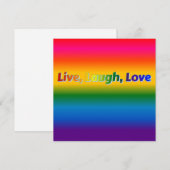 Live, Laugh, Love notiecard (Voorkant / Achterkant)