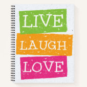 Live Laugh Love Notitieboek (Voorkant)