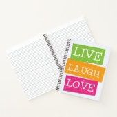 Live Laugh Love Notitieboek (Binnen)