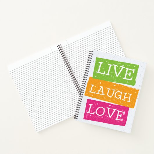 Live Laugh Love Notitieboek (Binnen)