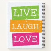 Live Laugh Love Notitieboek (Achterkant)