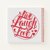 Live Laugh Love Notitieboek (Achterkant)