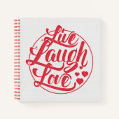 Live Laugh Love Notitieboek (Voorkant)