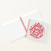 Live Laugh Love Notitieboek (Binnen)