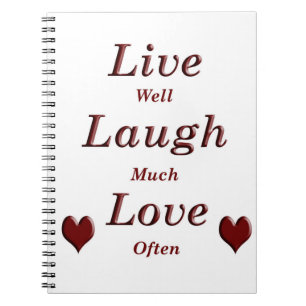 Live Laugh Love Notitieboek
