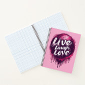 Live Laugh Love Notitieboek - Dankbaarheid & Creat (Binnen)