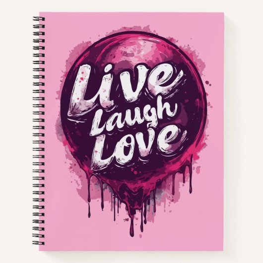 Live Laugh Love Notitieboek - Dankbaarheid & Creat (Voorkant)