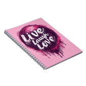 Live Laugh Love Notitieboek - Dankbaarheid en crea (Rechterzijde)