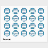 Live Laugh Love of Sparkle Snicker Snog Ronde Sticker (Vel)