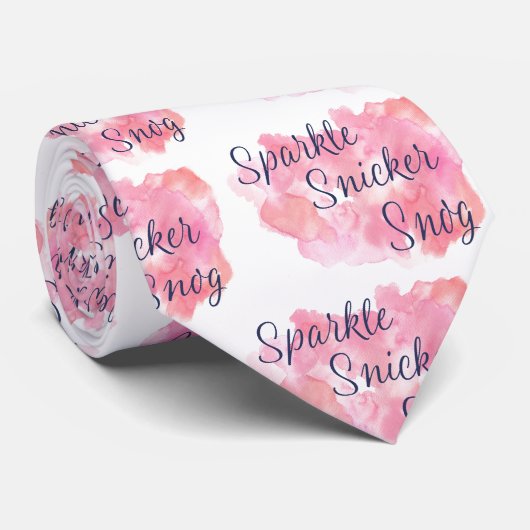 Live Laugh Love of Sparkle Snicker Snog Stropdas (Opgerold)